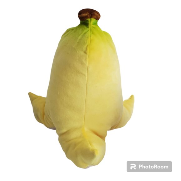 Club Mocchi Banana Peel Super Mario Kart Plush Yellow Nintendo Tomy 15” Large - Picture 3 of 7